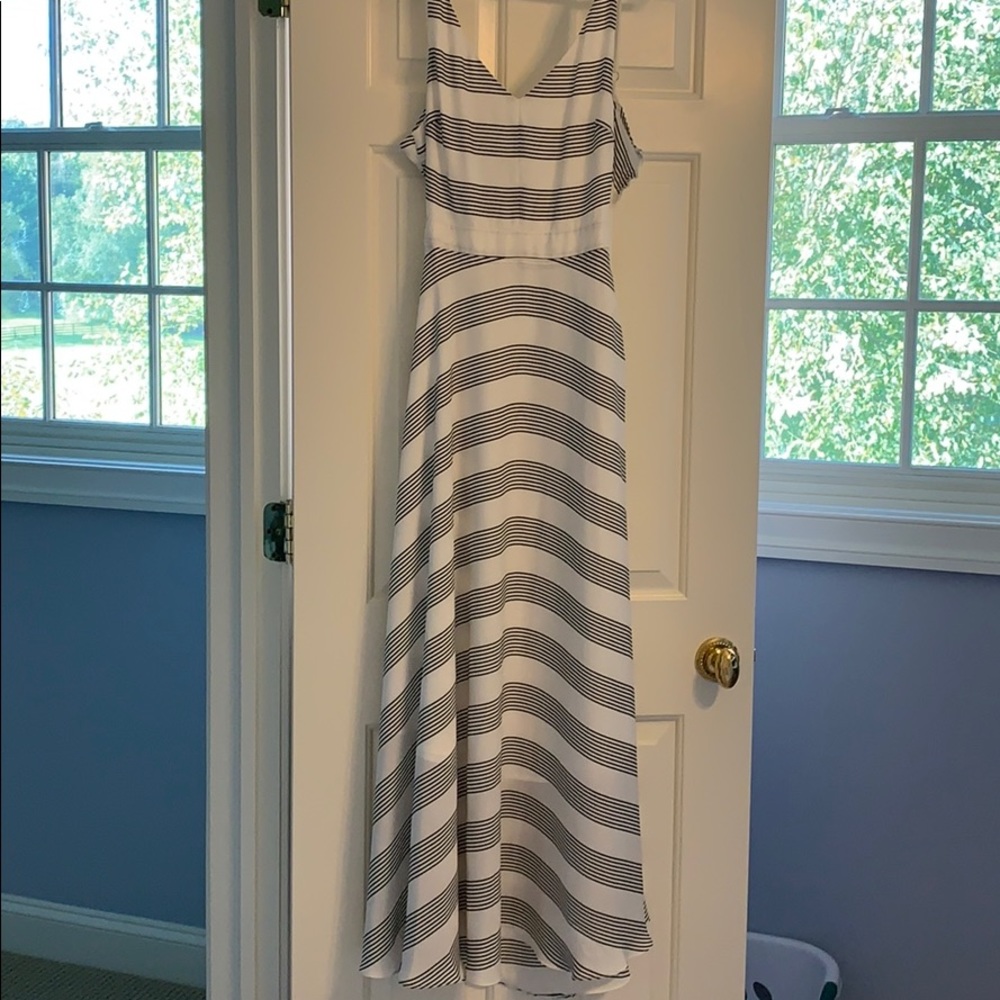 Black and white stripe maxi.